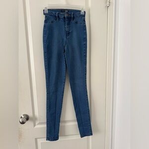 Fashion Nova Dark Blue Skinny Jeans